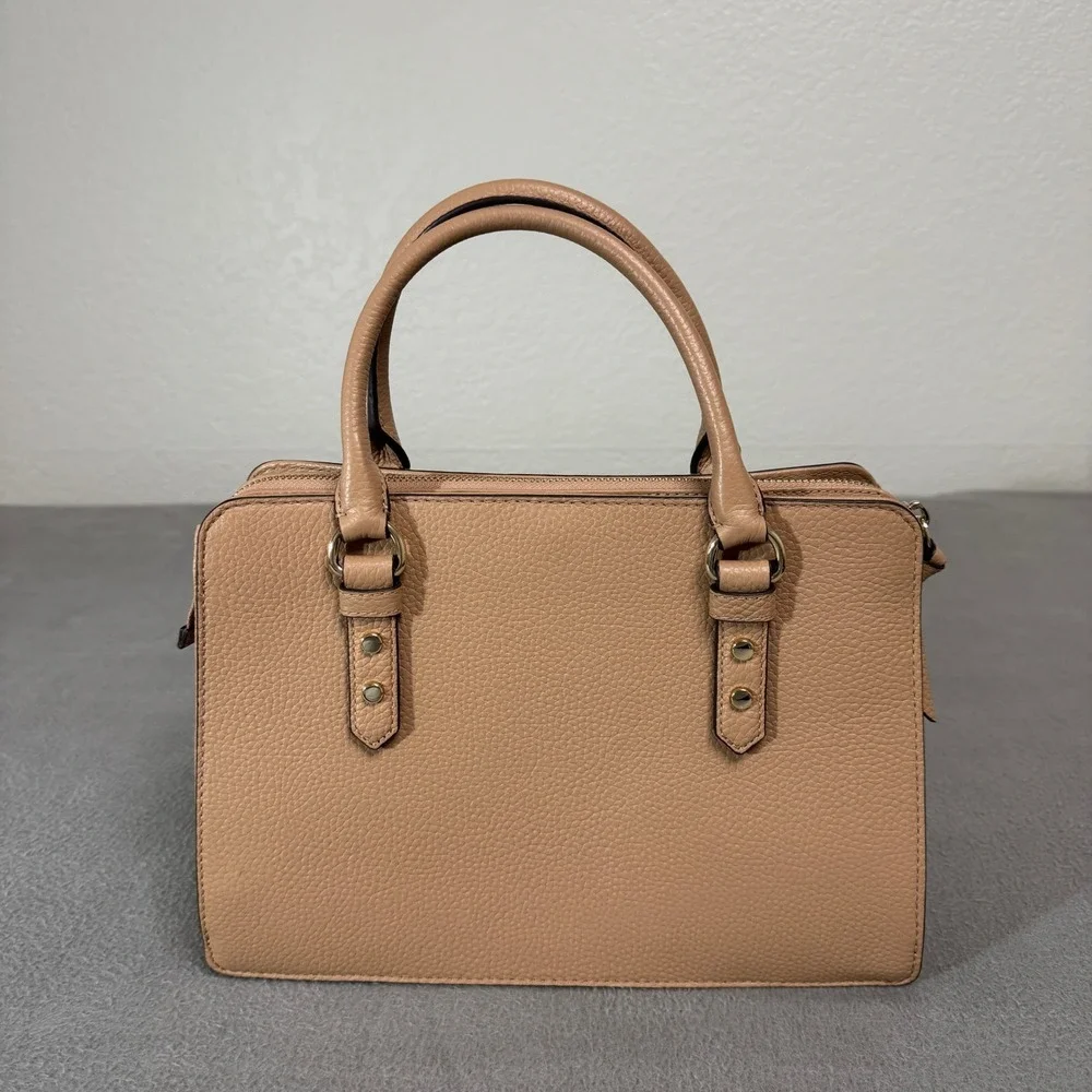 Kate Spade Mulberry Street Lise Satchel Women Medium Blush Leather Handbag